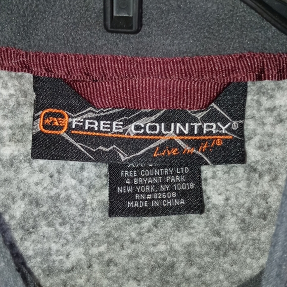 "0520 Free Country Men's Sweater Jacket - Picture 6 of 7